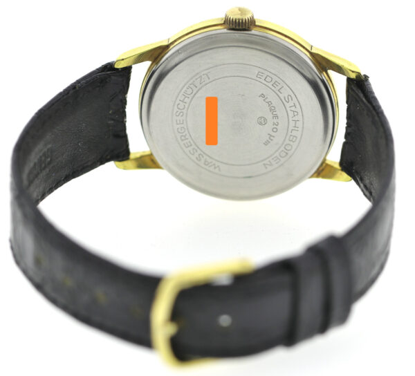 GUB Glashütte Kaliber 69.1 vergoldete Vintage Herren Armbanduhr Handaufzug 60er – Bild 9