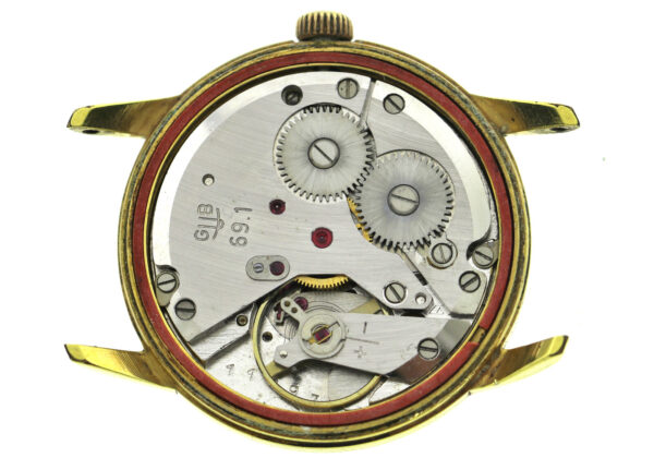 GUB Glashütte Kaliber 69.1 vergoldete Vintage Herren Armbanduhr Handaufzug 60er – Bild 11