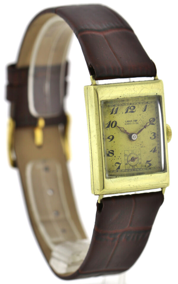 Rarität A.Lange & Söhne Vintage Herrenuhr, um 1935, 585/14k Gelbgold, Handaufzug – Bild 3