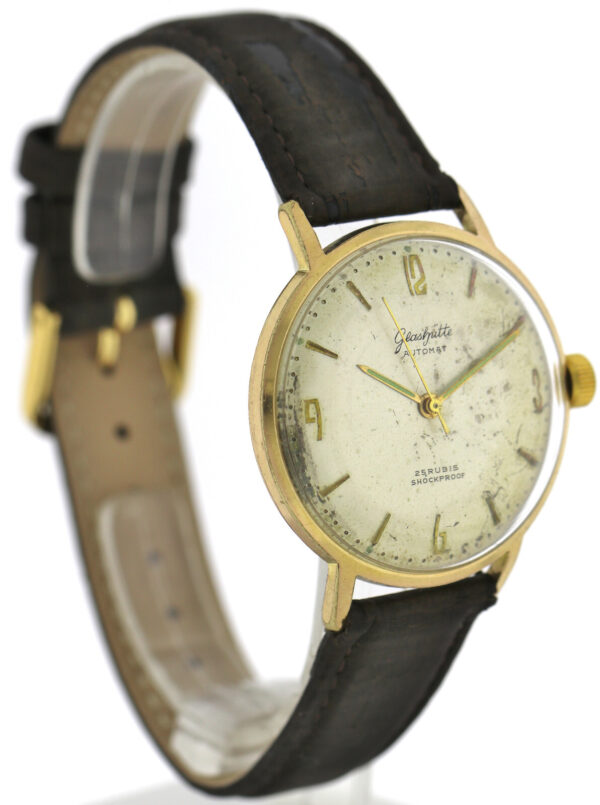 RARITÄT GUB Glashütte Automat Kal. 68.4 vergoldete Vintage Herrenuhr 1964 – Bild 4