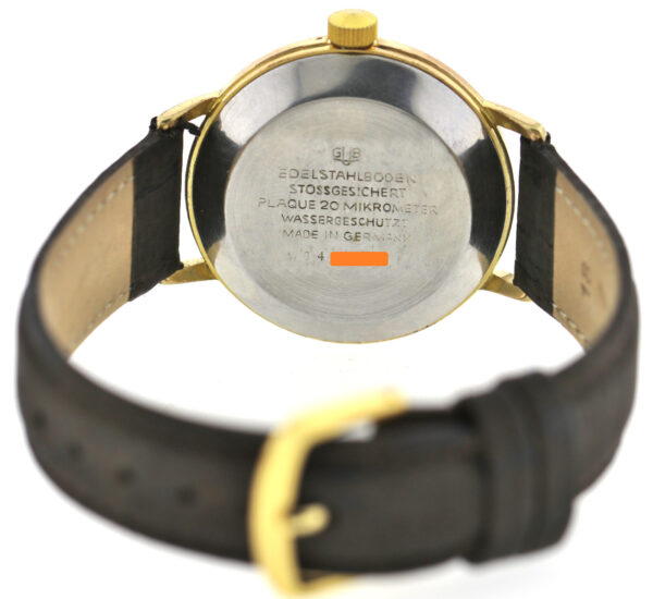 RARITÄT GUB Glashütte Automat Kal. 68.4 vergoldete Vintage Herrenuhr 1964 – Bild 9