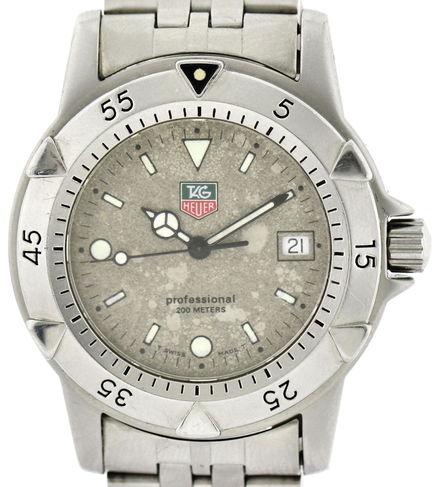 Tag Heuer Professional Unisex- Uhr 37mm Ref. 959.713K-20 Quarz Edelstahl 90er