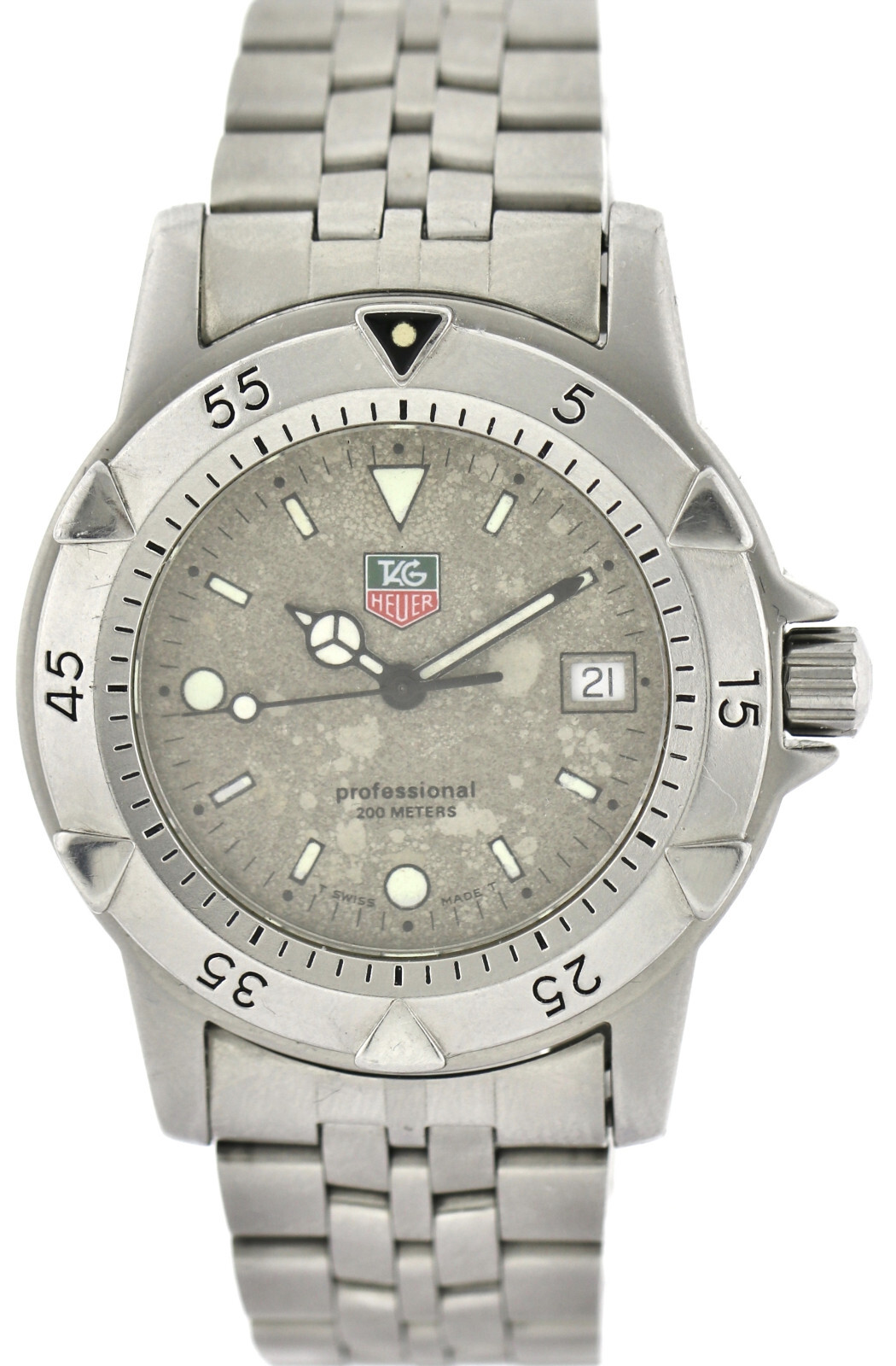 Tag Heuer Professional Unisex- Uhr 37mm Ref. 959.713K-20 Quarz Edelstahl 90er – Bild 2