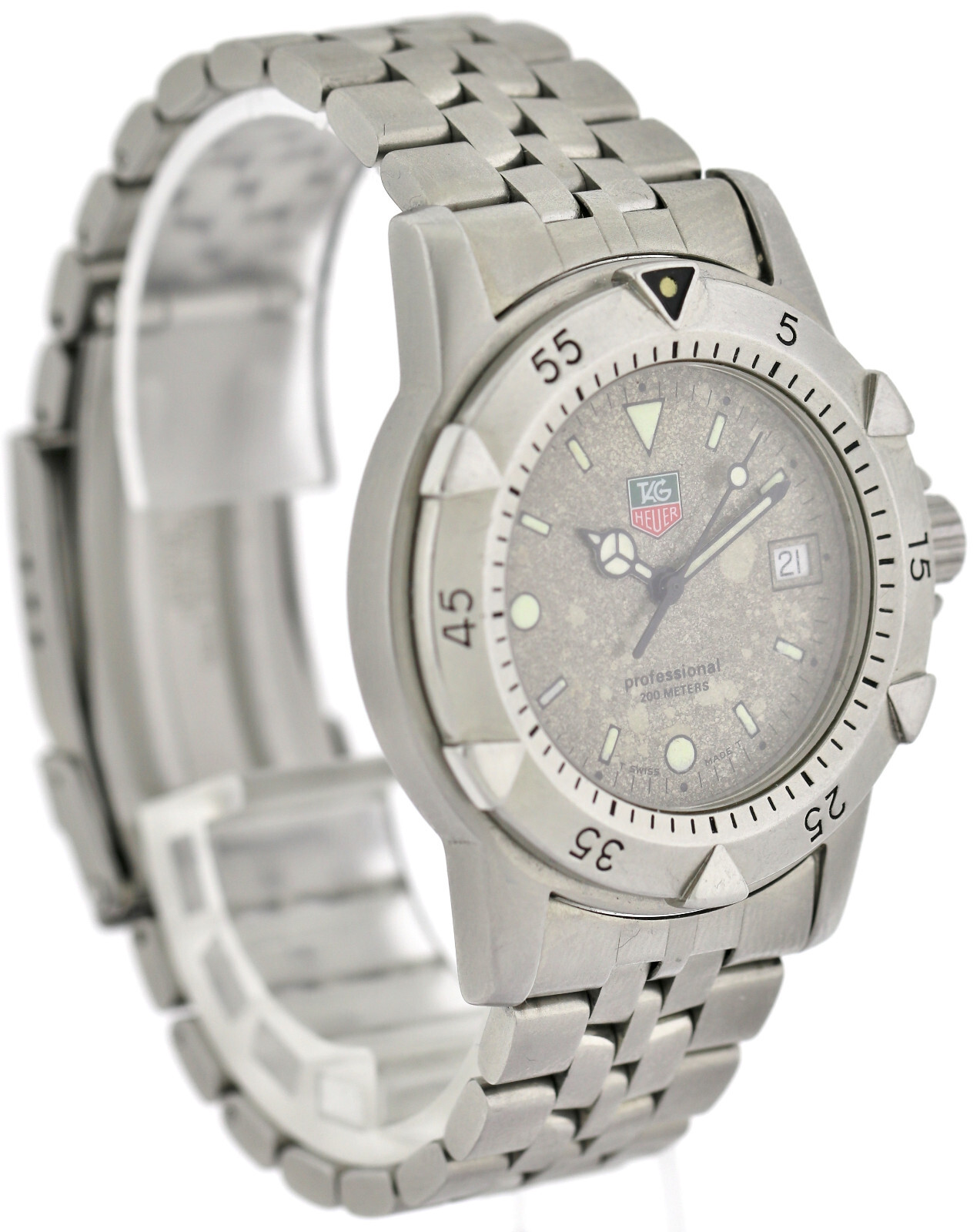 Tag Heuer Professional Unisex- Uhr 37mm Ref. 959.713K-20 Quarz Edelstahl 90er – Bild 3