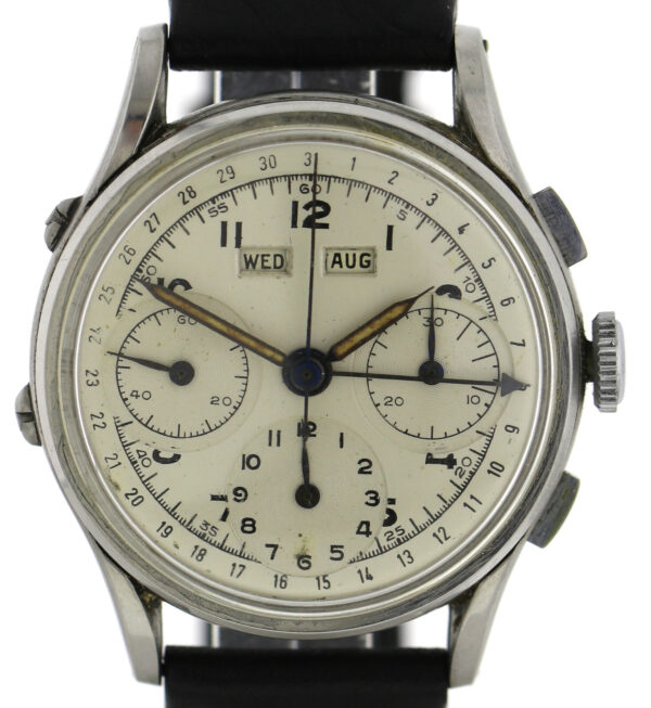 Rarität Baume & Mercier Kal. Valjoux 72c Vintage Chronograph Triple Calendar