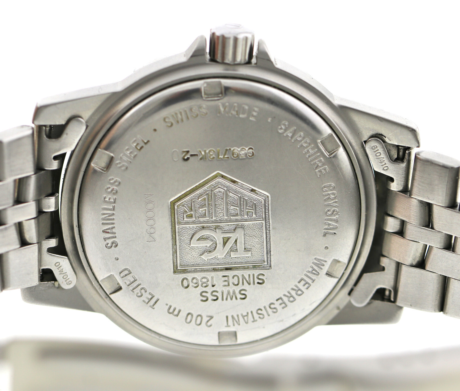 Tag Heuer Professional Unisex- Uhr 37mm Ref. 959.713K-20 Quarz Edelstahl 90er – Bild 7