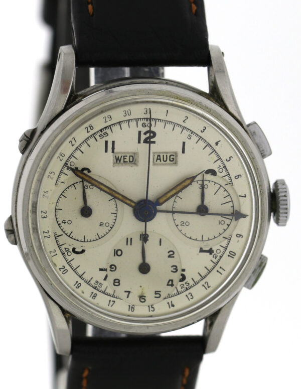 Rarität Baume & Mercier Kal. Valjoux 72c Vintage Chronograph Triple Calendar – Bild 2