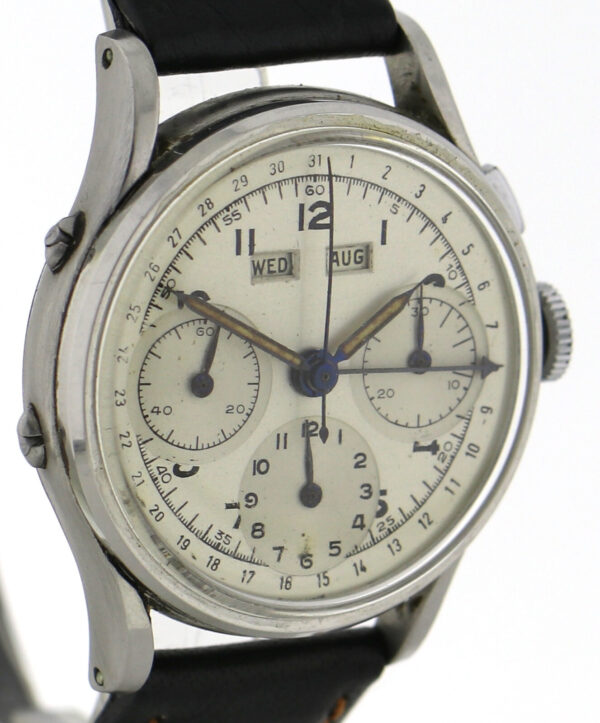 Rarität Baume & Mercier Kal. Valjoux 72c Vintage Chronograph Triple Calendar – Bild 3