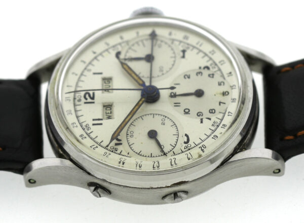 Rarität Baume & Mercier Kal. Valjoux 72c Vintage Chronograph Triple Calendar – Bild 8