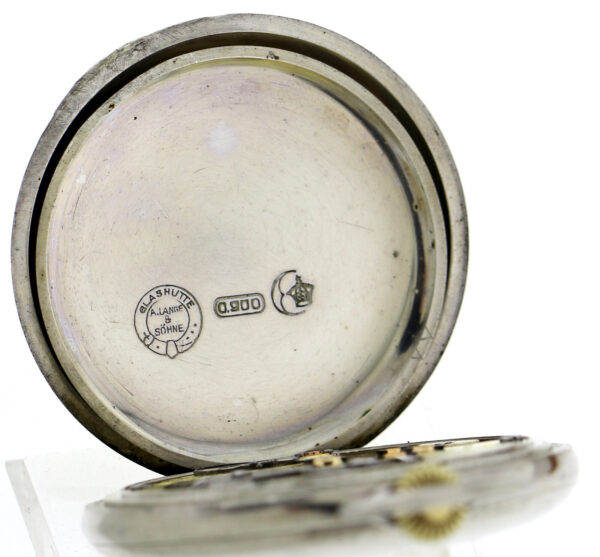 Deutsche Präzisions Uhrenfabrik Glashütte Savonette 900er Silber 1A Qualität rar – Bild 10