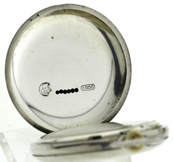 Deutsche Präzisions Uhrenfabrik Glashütte Savonette 900er Silber 1A Qualität rar – Bild 11