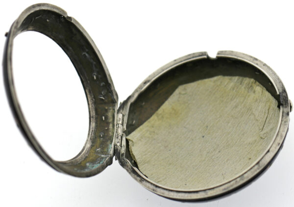White London Spindel Taschenuhr 3-fach Gehäuse ca. 1770 Silber mit Fratzenkloben – Bild 7