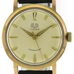 GUB Glashütte Kalibervergoldete Vintage Herrenuhr Kal.  70.1  33,5mm 60er Jahre