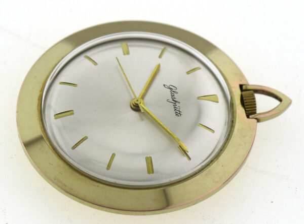 Rarität GUB Glashütte Taschenuhr Frackuhr Anhängeuhr Kal. 78 mit Box und Kette – Bild 3
