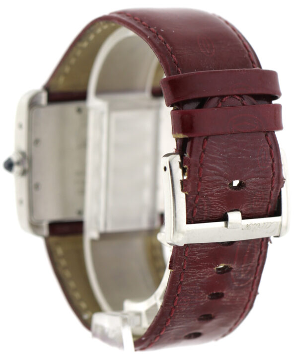 Cartier Tank Divan Damenuhr Ref. 2600 Quarz Edelstahl – Bild 8