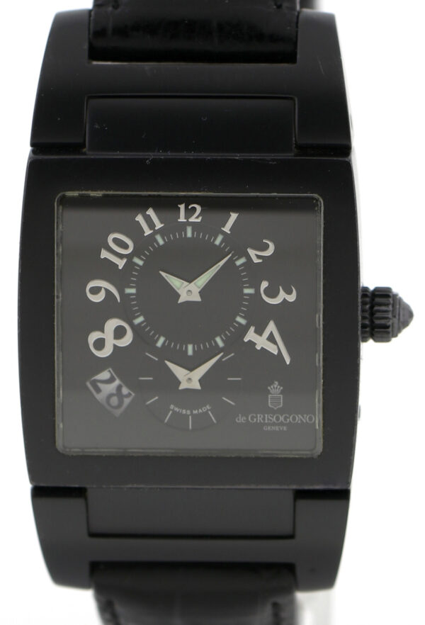 De Grisogono Instrumento No Uno Dual Time Herrenuhr Edelstahl/PVD, Automatik – Bild 2