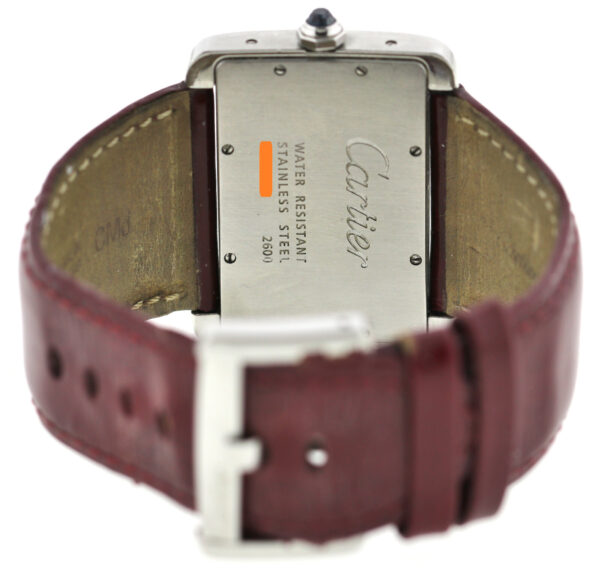 Cartier Tank Divan Damenuhr Ref. 2600 Quarz Edelstahl – Bild 9