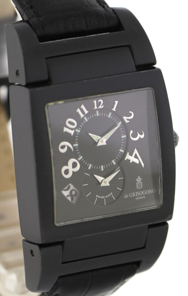 De Grisogono Instrumento No Uno Dual Time Herrenuhr Edelstahl/PVD, Automatik – Bild 6