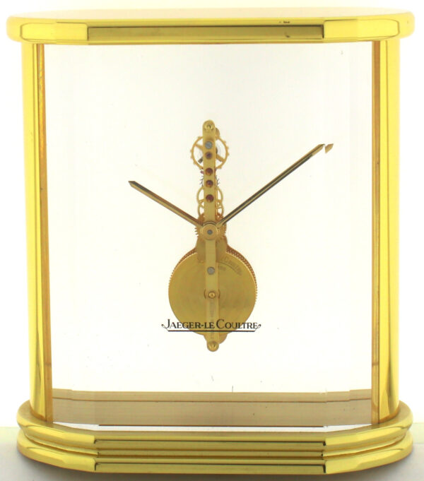 Jaeger-LeCoultre Prisma Tisch-Stiluhr Pendulette 8-Tage-Stabwerk 215.022 Fullset