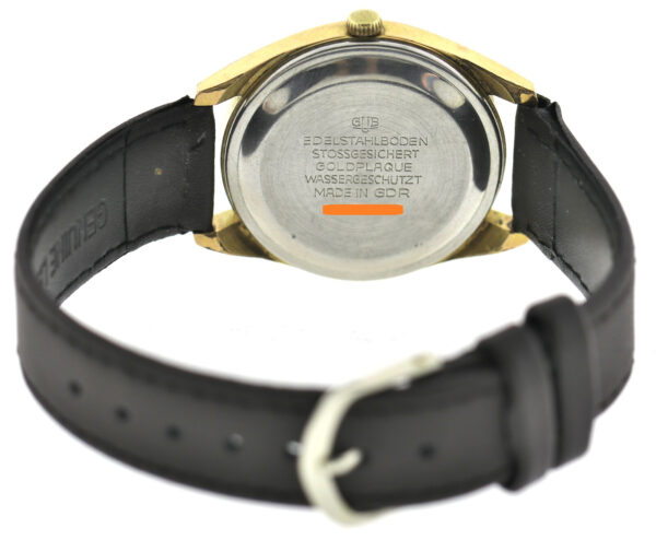GUB Glashütte Spezimatic,  Kal. 75, mit seltenem Blatt in Borkenoptik, 35mm – Bild 9