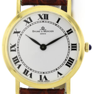 Baume & Mercier 750/18k  Gold Handaufzug Unisexuhr Ref 35130 revisioniert