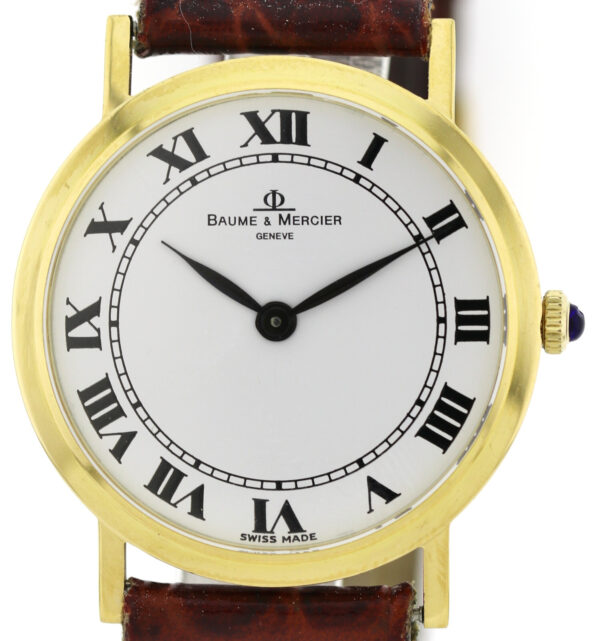 Baume & Mercier 750/18k  Gold Handaufzug Unisexuhr Ref 35130 revisioniert