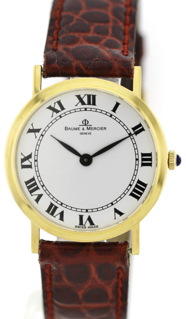 Baume & Mercier 750/18k  Gold Handaufzug Unisexuhr Ref 35130 revisioniert – Bild 2