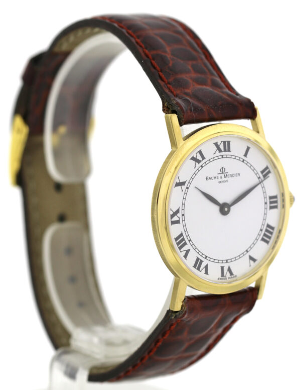 Baume & Mercier 750/18k  Gold Handaufzug Unisexuhr Ref 35130 revisioniert – Bild 3
