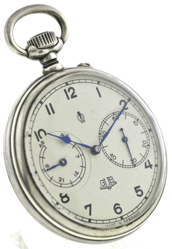 GUB Glashütte Q1, B-Uhr/ Beobachtungsuhr, Kal. 48, Auf und Ab,  Ø58mm, 900 Ag – Bild 3