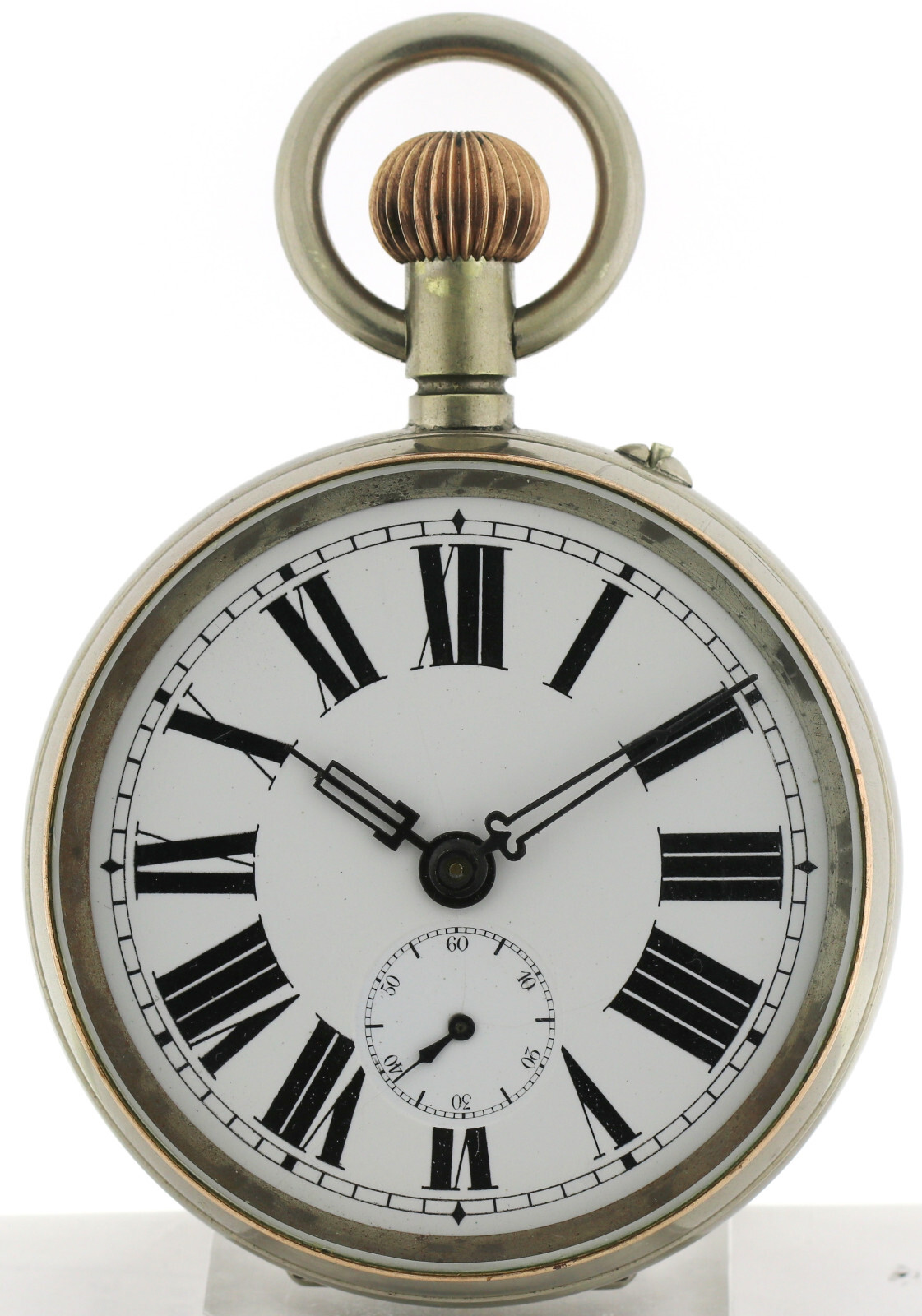 Goliath ¼ Repetition offene Herren Taschenuhr mit 8 Tage Werk riesige Ø80mm – Bild 2