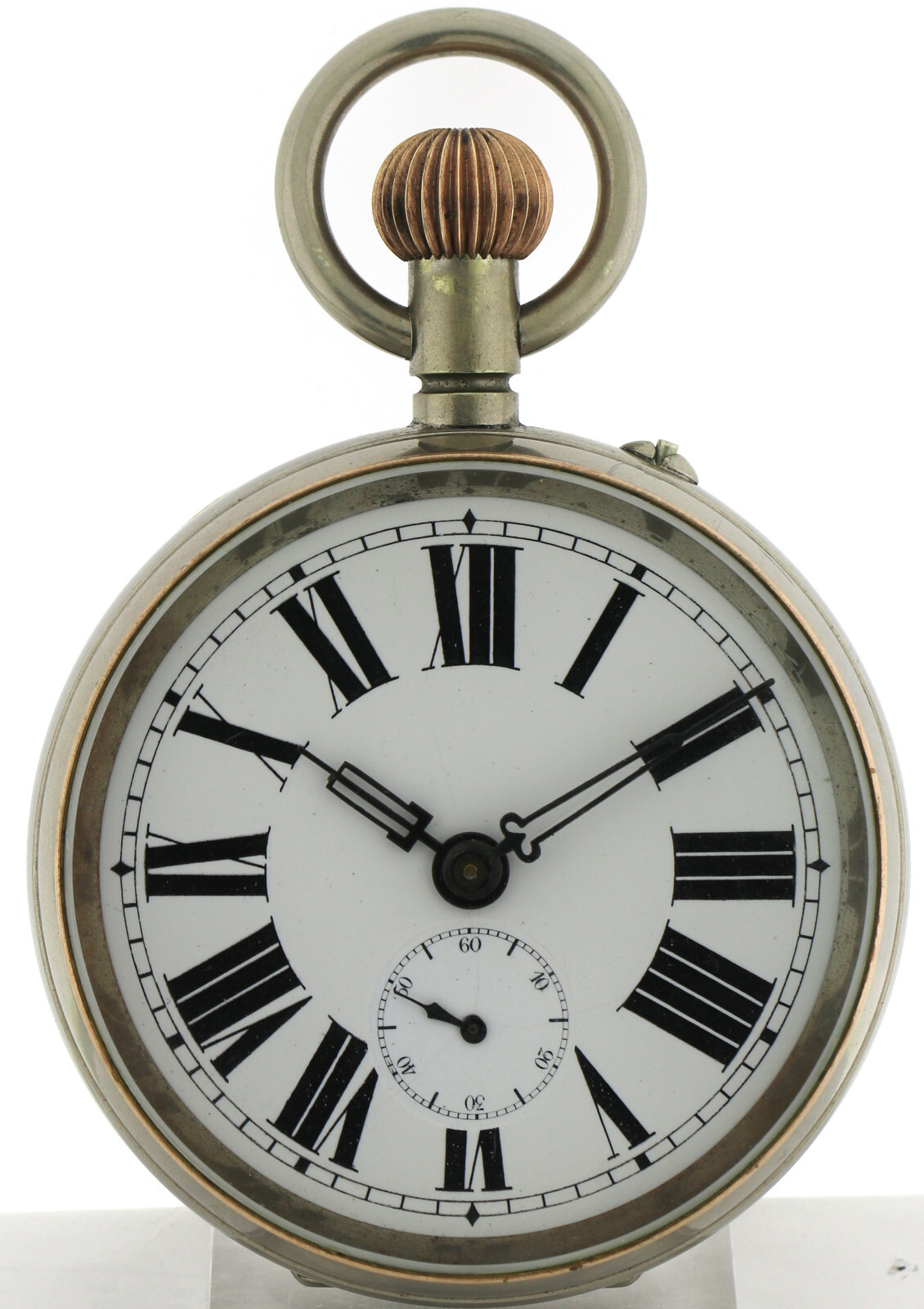 Goliath ¼ Repetition offene Herren Taschenuhr mit 8 Tage Werk riesige Ø80mm – Bild 3