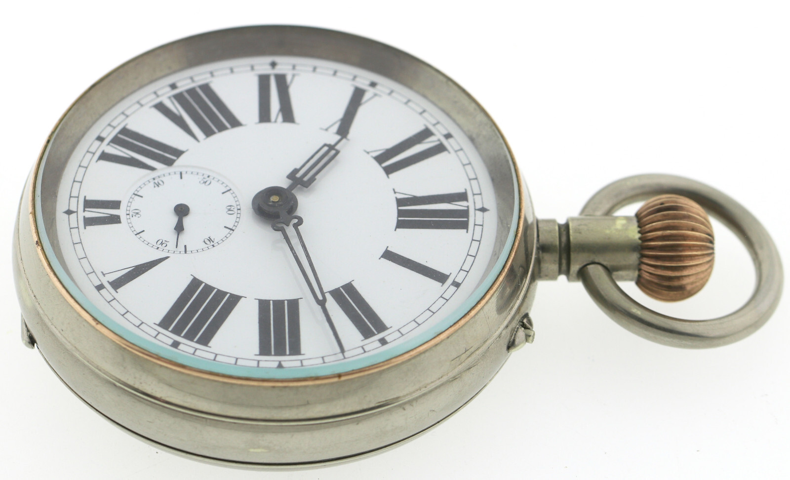 Goliath ¼ Repetition offene Herren Taschenuhr mit 8 Tage Werk riesige Ø80mm – Bild 4