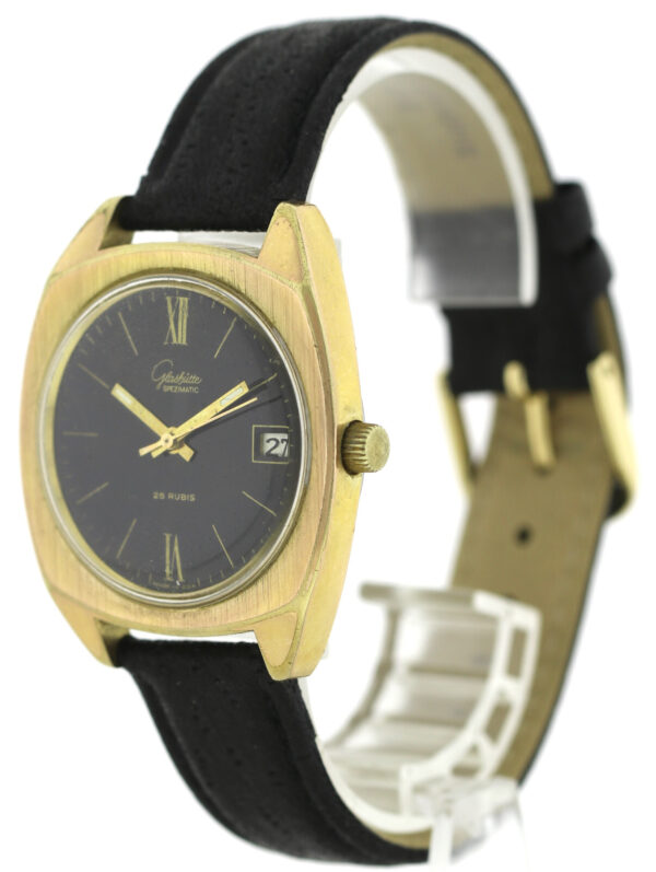 GUB Glashütte Spezimatic Black Beauty Kal.75 Automatik Vintage- Herrenuhr Ø36mm – Bild 4