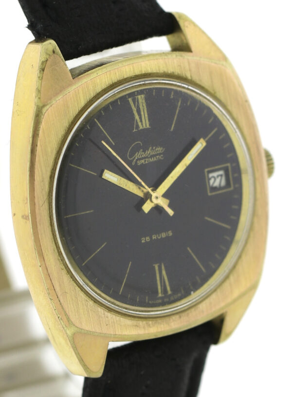 GUB Glashütte Spezimatic Black Beauty Kal.75 Automatik Vintage- Herrenuhr Ø36mm – Bild 5
