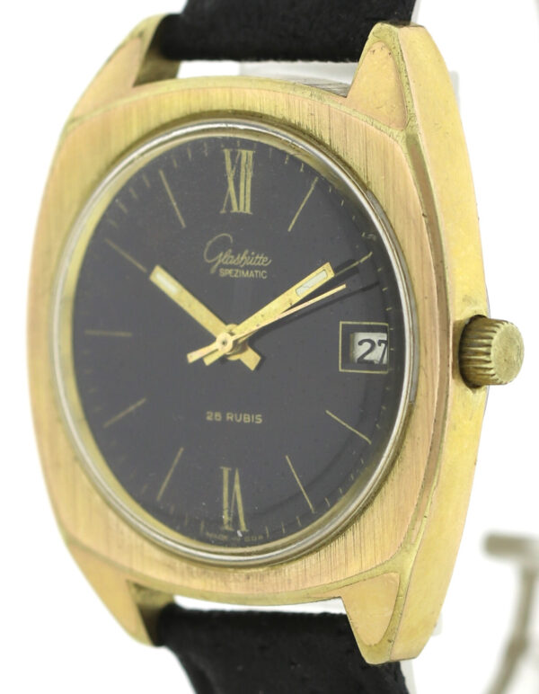 GUB Glashütte Spezimatic Black Beauty Kal.75 Automatik Vintage- Herrenuhr Ø36mm – Bild 6