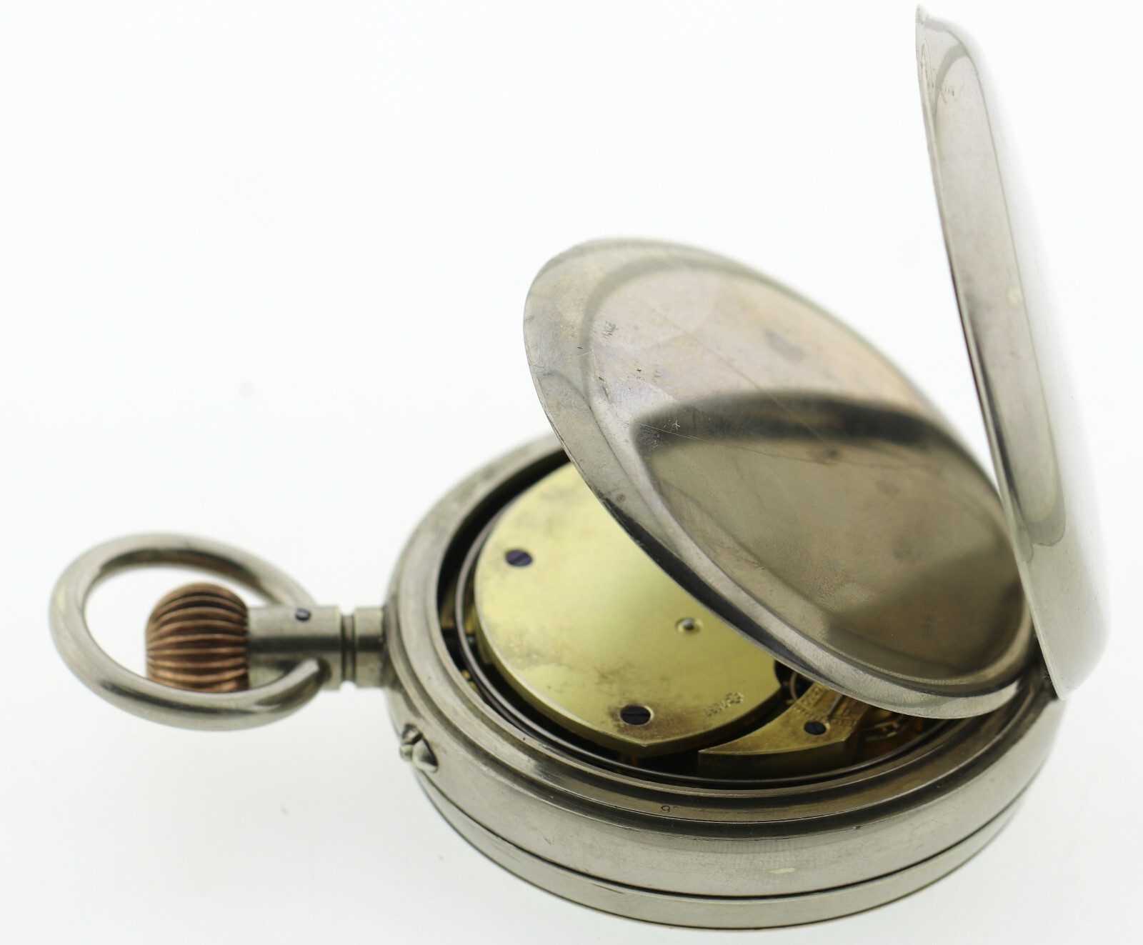 Goliath ¼ Repetition offene Herren Taschenuhr mit 8 Tage Werk riesige Ø80mm – Bild 9