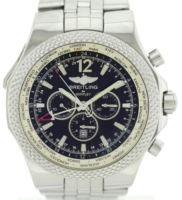 Breitling for Bentley GMT in Edelstahl Automatik Special Edi. Ref. A47362  Ø49mm