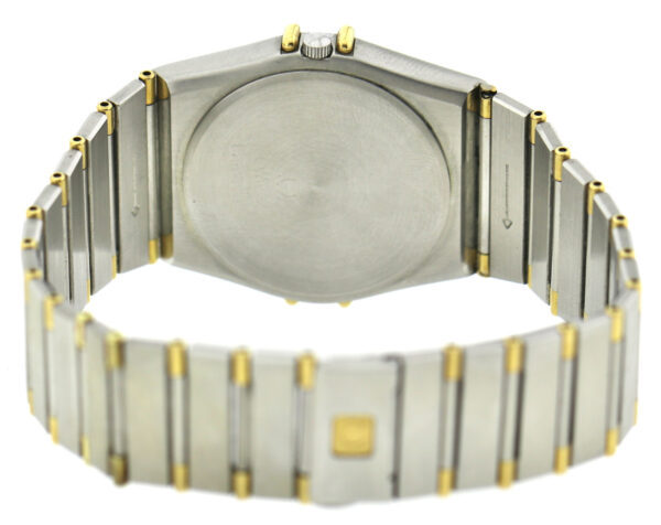 Omega Constellation Unisex Stahl/Gold, Quarz 34mm seltenes schwarzes Zifferblatt – Bild 7