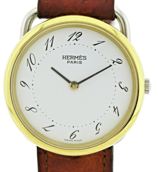 Hermes Arceau  Unisexuhr Ref. A92464 Stahl/ vergoldet Quarz 33mm