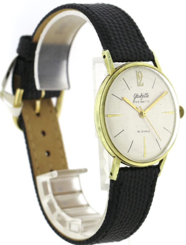 Rarität GUB Glashütte Spezimatic 585 Gold Vintage Herrenuhr Kal. 74 Ø34mm ~1965 – Bild 5