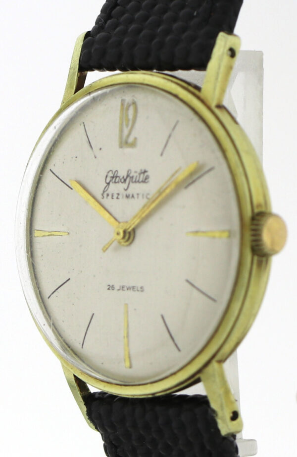 Rarität GUB Glashütte Spezimatic 585 Gold Vintage Herrenuhr Kal. 74 Ø34mm ~1965 – Bild 6