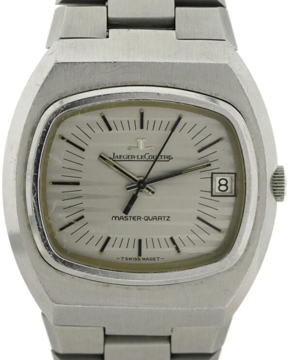 Jaeger LeCoultre Master Quartz  Ref. 23302-42 seltene Vintage Herrenuhr Stahl