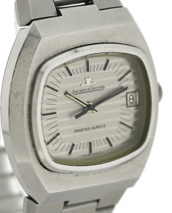 Jaeger LeCoultre Master Quartz  Ref. 23302-42 seltene Vintage Herrenuhr Stahl – Bild 3
