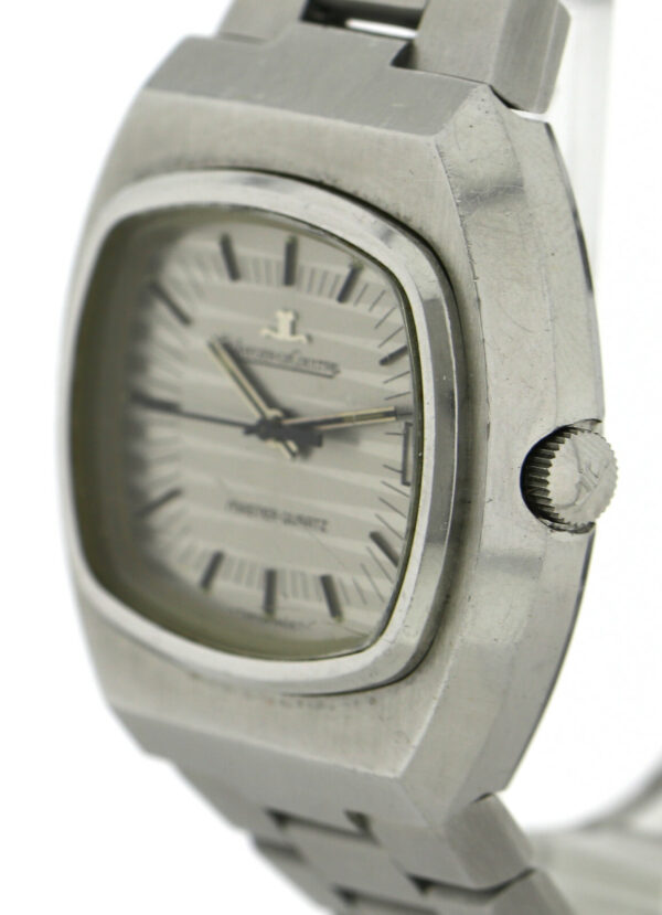 Jaeger LeCoultre Master Quartz  Ref. 23302-42 seltene Vintage Herrenuhr Stahl – Bild 5