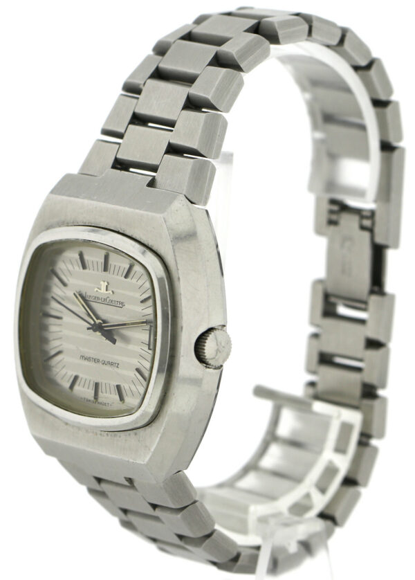 Jaeger LeCoultre Master Quartz  Ref. 23302-42 seltene Vintage Herrenuhr Stahl – Bild 6
