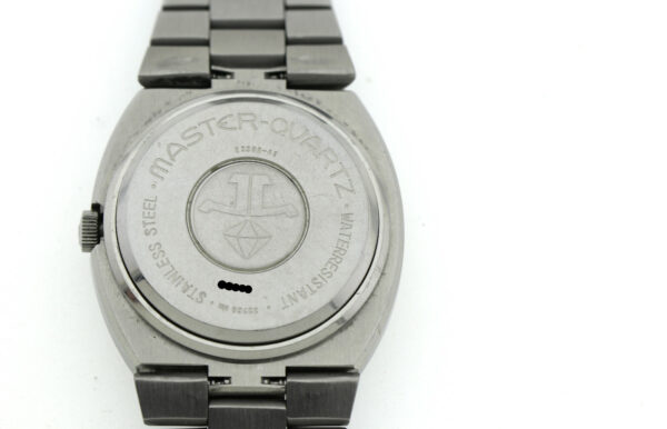 Jaeger LeCoultre Master Quartz  Ref. 23302-42 seltene Vintage Herrenuhr Stahl – Bild 9