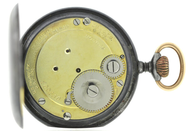 Rarität Mobilis Minuten Tourbillon Patent 7888/1905 Ø 53mm Eisen brüniert ~1905 – Bild 7