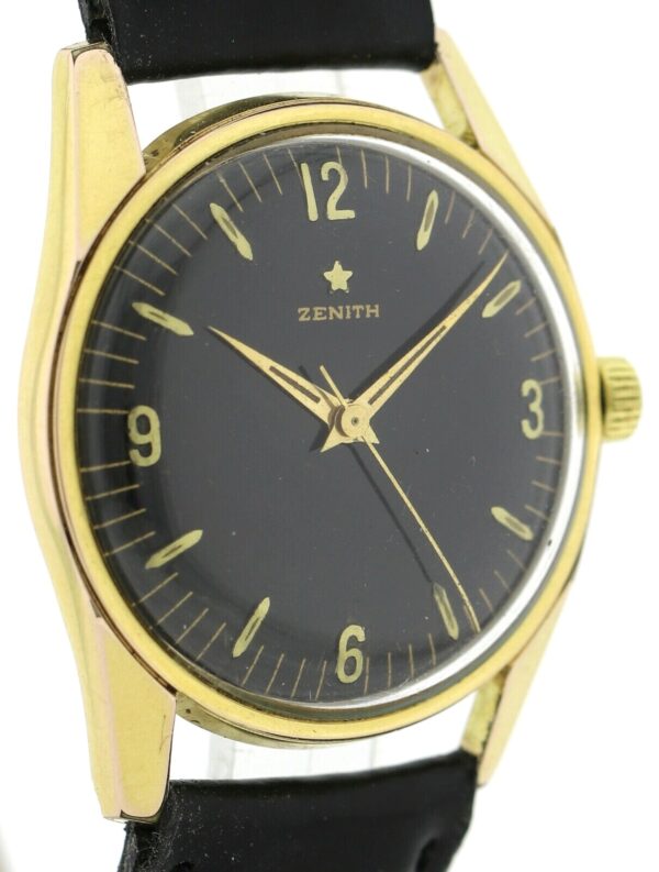Zenith Star Herren 60er Jahre Vintageuhr Handaufzug Kal. 2522 vergoldet Ø 34mm – Bild 4