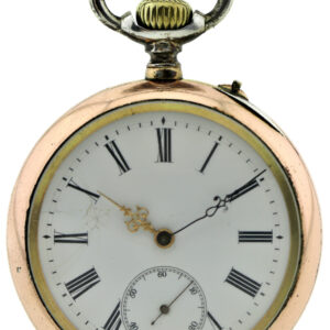 IWC Schaffhausen, offene HTU, 800 Silber, Bj.um 1900, Kal.52, ca. 90g, 48,5mm
