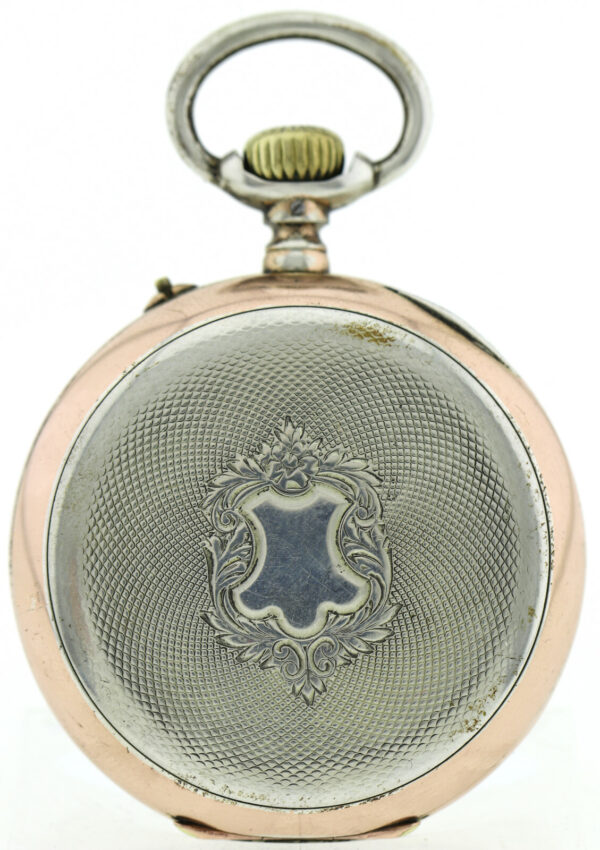 IWC Schaffhausen, offene HTU, 800 Silber, Bj.um 1900, Kal.52, ca. 90g, 48,5mm – Bild 2